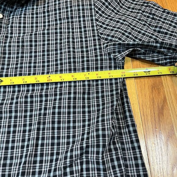 Pendleton Short Sleeve Green Plaid Button Down Shirt Size Large See Note - Picture 5 of 7